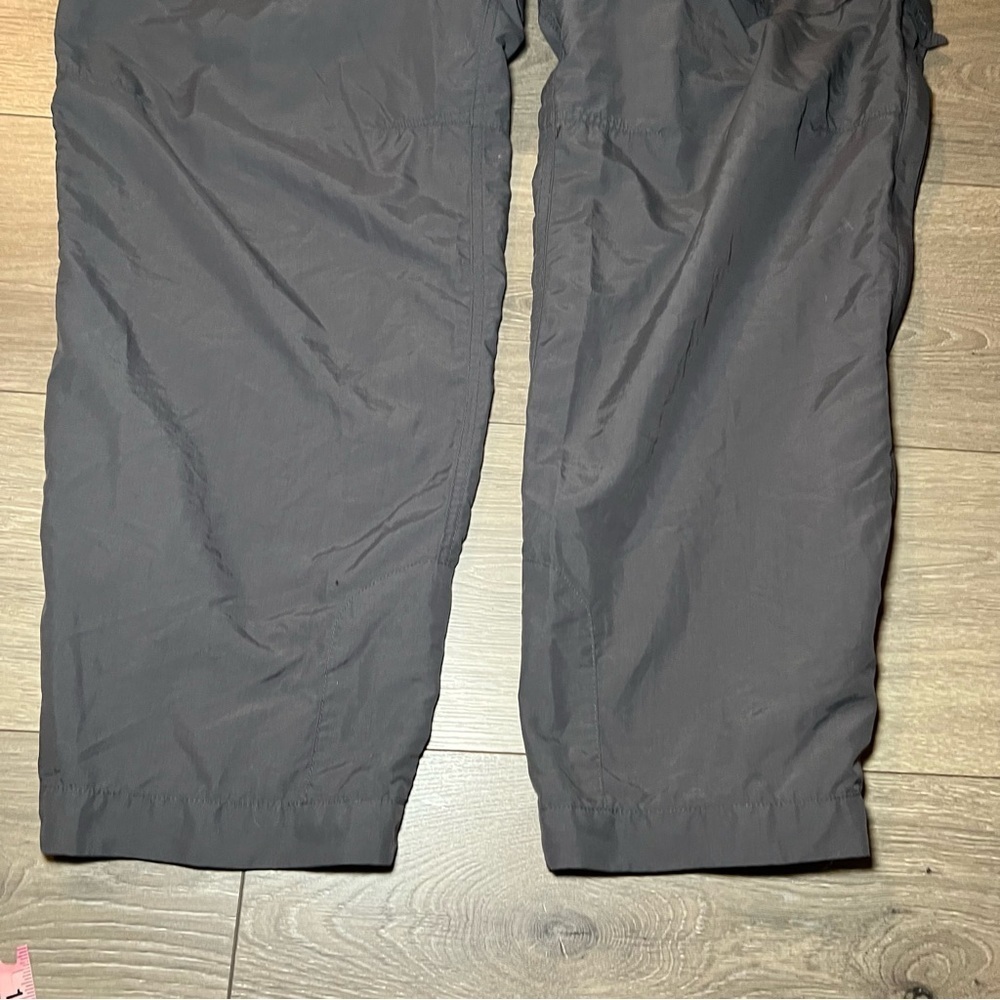 REI Gray Convertible Pants Shorts Womens Sz 14 Petite Elastic Waist Zip Fly - Picture 14 of 14